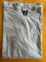 HANES BEEFY Mens Short Sleeve No Pocket T Shirt ~ Navy Blue Dark Gray Light Gray