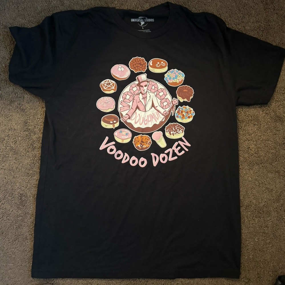 Universal Studios Voodoo Donuts Black Tee