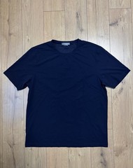 Corneliani Polyamide Navy Blue Crewneck T-shirt sz 58