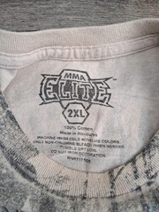 Y2K MMA Elite Cross Wings Grunge AOP GRAIL Double Sided T Shirt Vintage Size 2XL