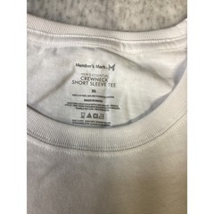 Members Mark Mens Essential Crewneck Short Sleeve Tee White XL MM22170 NWT