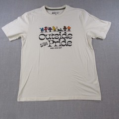 REI Co-Op Outside With Pride T Shirt Mens Medium USA Made Graphic Outdoor Tee