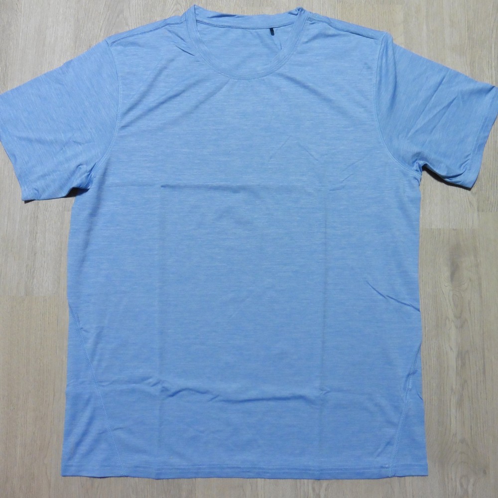 GREYSON Mens M MEDIUM GUIDE SPORT T SHIRT=BAREBONE=PERFORMANCE GOLF TEE BLUE