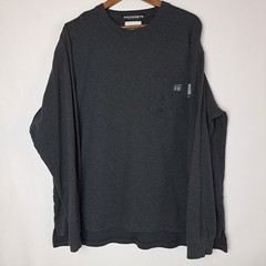 Wolverine FR Flame Resistant T-Shirt Mens XL Gray Long Sleeve Pocket NFPA 2112