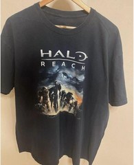 Halo Reach Shirt Mens Sz All Black Microsoft Xbox Game shirt