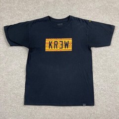 Krew Graphic T Shirt Men’s Size M Black Short Sleeve Crew Neck Skateboarding Tee