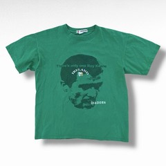 Rare Vintage Diadora Roy Keane Ireland Soccer T-Shirt Green Size Medium 90s Y2K