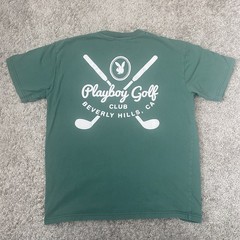 Playboy Pacsun Green Crewneck Pocket Front Short Sleeve T Shirt Mens