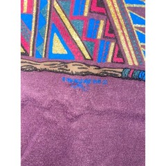 Vintage Las Vegas Native Shirt American Beaded Twigs Purple Tee 90s VTG Large