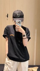 Starbucks Bearista Town Collection Embroidered Crew Neck Pure Cotton T-shirt