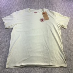 Fjallraven 1960 Logo T-Shirt Mens XXL Chalk White Organic Cotton Tee NWT