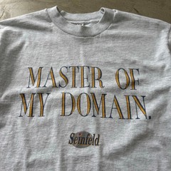 Vintage 90’s Seinfeld Master Of My Domain TV Show Promo Retro T-shirt Size M