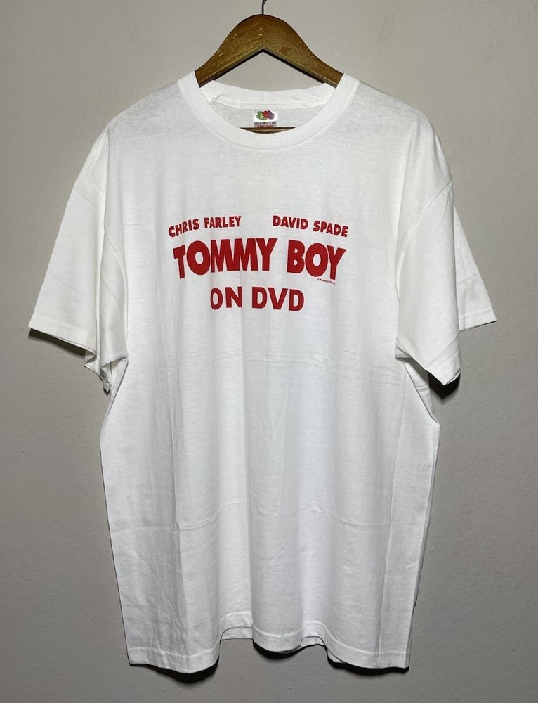 Vintage Tommy Boy DVD Movie Promo Shirt XL 90s Tee Chris Farley David Spade