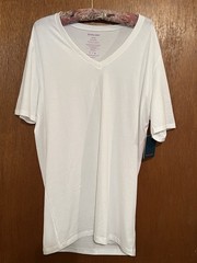 NWT Tommy John white T-shirt XL spandex/cotton lightweight