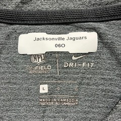 Jacksonville Jaguars Nike Dri-Fit Long Sleeve Shirt Mens Large Gray NFL On Field