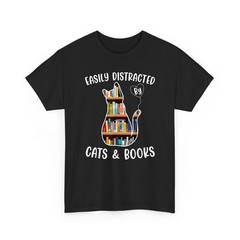 Cat Lover Book Reading Librarian Women Teacher Gift Men School Shirt