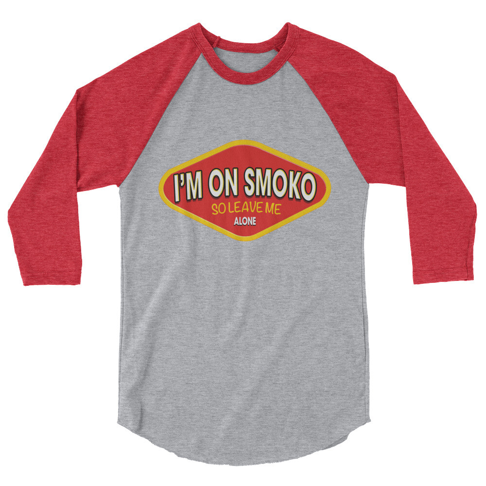 I’m On Smoko The Chats Australia Aussie Straya Vegemite 3/4 sleeve raglan shirt
