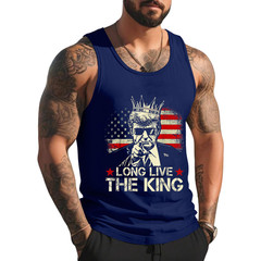 Vintage Trump Long Live The King American Patriotic Retro Tank Top