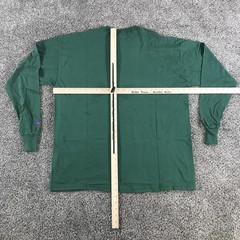 Vintage Russell Athletic Shirt Mens XL Forest Green Long Sleeve Crew Neck Cotton