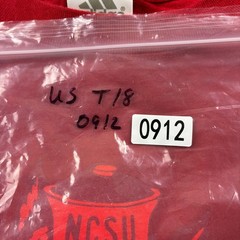 Adidas NC State Wolfpack T-Shirt Men’s Large Red Tuffy Mascot Graphic Tee NCAA