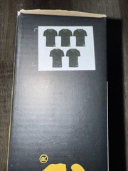 Lee ~ Mens 5-Pack T-Shirts V- Neck Black 100% Cotton Undershirts ~ S (34-36)