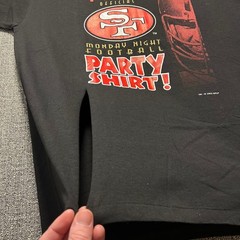 Vintage 90s San Francisco 49ers T Shirt 1993 Nutmeg Single Stitch Thrashed XL