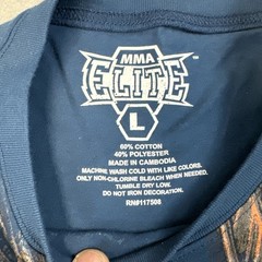 Vintage Y2K MMA Elite Thermal T Shirt Mens SIze Lace Long Sleeve Crewneck Skulls