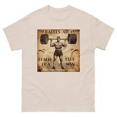 Gym T-Shirt, Charles Atlas fitness shirt for weight lifting