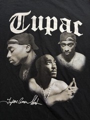 2Pac Tupac Shakur Graphic T-Shirt All Eyez On Me Black Cotton Tee