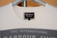 MEN’S BARBOUR INTERNATIONAL SUIT T-SHIRT TEE SIZE S /SLIM FIT (XS) P2P 17. 3″