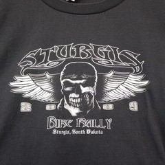 Sturgis Shirt 3XL Motorcycle Bike Rally Big Skeleton Y2K Biker GUC 2009