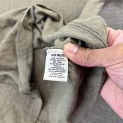 Buck Mason Hemp Cotton Blend T-Shirt Mens L Olive Green Short Sleeve Relax Fit