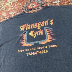 Hanes Heavyweight 50/50 Men’s XL “Flanagan’s Cycle” Graphic T-Shirt