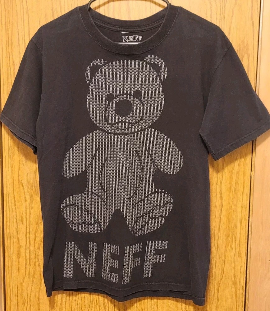 Neff T Shirt Unisex Teddy Bear & Skull Pattern,Size M/L (No Tag,see Measurement)