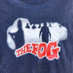 Vintage Men RARE John Carpenter THE FOG Tee Short Sleeve Black Red Size Medium
