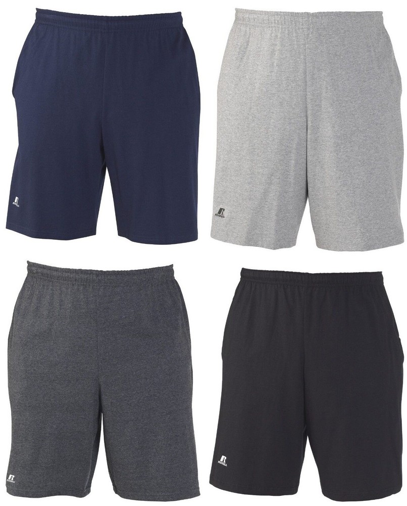 Russell Athletic Men’s Cotton Performance Baseline Short with Pockets