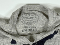 American Eagle t shirt mens Small gray athletic fit soft casual Eagle Logo