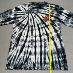 Dark Seas Division Y2K Tie Dye Graphic T-Shirt Dark Surf Mermaid Tattoo Rose S