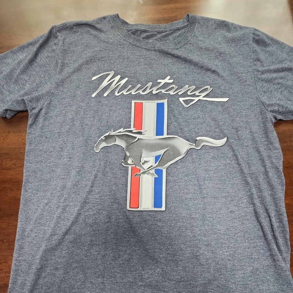 Ford Mustang Heather Blue T-Shirt T15