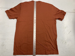 American Apparel Sustainable Collection USA MADE Vneck Tee 100% cotton Orange L