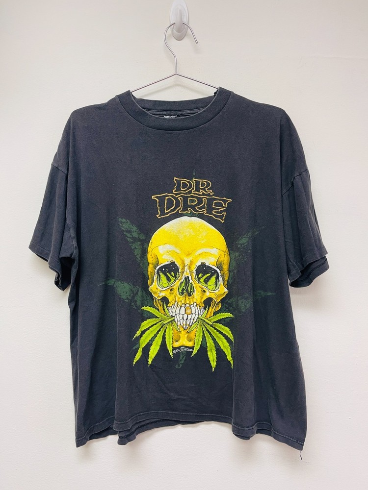 Vintage Dr Dre T Shirt 1990s 90s In Bud We Trust Pushead Sz L/XL Boxy VTG
