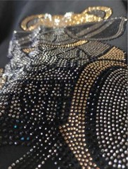 New Fashion Rhinestone Bear Short Sleeve Luxury Men T-Shirt All Sizes Plus Size