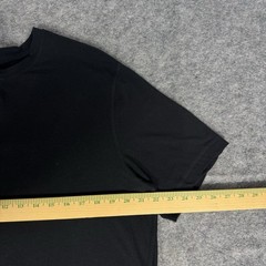 Vuori Henley T Shirt Mens Large Black Ever Short Sleeve 1/4 Button Cotton Blend