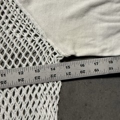 Scandinavian Knitters Small 34-36 Mens Vintage Fishnet Top 1960’s Open Knit