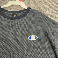 Vintage Starter T Shirt Mens XL Blue Textured Knit Embroidered Logo Sportswear