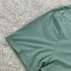 CUTS Henley Shirt Mens Large Green PYCA Pro Stretch Curved Hem Tee Soft Casual