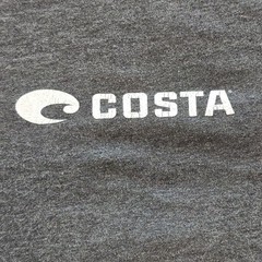 Costa Men’s Gray Octopus Fishing Graphic Tee Crew Neck Short Sleeve Size M