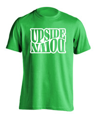 Upside Down Graphic T-Shirt Casual Streetwear Workout Funny Illusion Tee Shirt