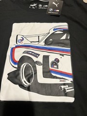 PUMA BMW MOTORSPORTS MMS VINTAGE CAR TEE 1975 BMW XL BLACK 533379-01