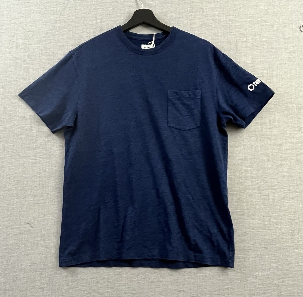 Flint & Tinder Shirt Mens Medium Blue Tenable Casual Outdoor Indigo 100% Cotton